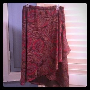 COLD WATER CREEK paisley skirt